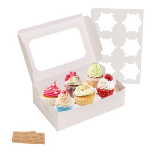 Cajas Transparentes para Cupcakes con Impresión Personalizada en Colores, Cajas Individuales para Cupcakes de 8, 12 y 24 Cavidades y Embalaje - Product Image 1