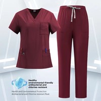 Tenues d'hôpital transfrontalières à séchage rapide et élastiques pour infirmières, ensembles de blouses de lavage des mains pour le personnel dentaire et oral, pour le commerce extérieur