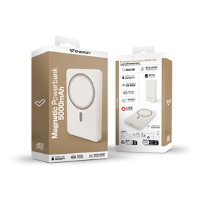 Batterie externe magnétique 5000 mAh 15 W sans fil et 20 W avec câble / fixation 13N UltraSlim / Charge intelligente et double - Product Image 6