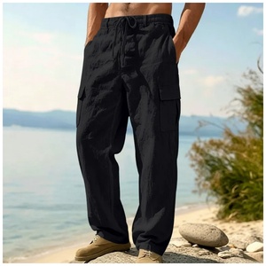 <span class=keywords><strong>Pantalones</strong></span> de <span class=keywords><strong>Trabajo</strong></span> de Pierna Recta para <span class=keywords><strong>Hombre</strong></span>, Talla Grande, Transpirables, de Corte Holgado, Color Sólido, con Múltiples Bolsillos para Uso en Exteriores en Todas las Estaciones - Product Image 3