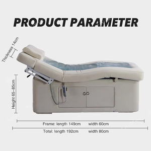 Venta caliente gran gris ajustable manualmente moxibustión cama de masaje fija cuidado facial salón de belleza cama de belleza - Product Image 6