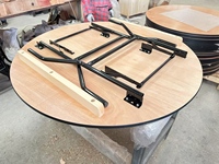 Table de salle à manger rectangulaire pliante en bois pour extérieur, table de conférence portable pour hôtel, fête, cuisine, pliable, 6 pieds, 8 pieds