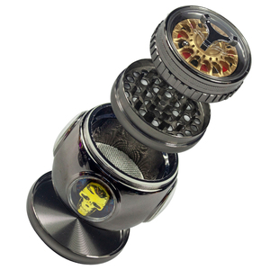 Grande capacité <span class=keywords><strong>de</strong></span> broyage pour herbes et tabac - Design crâne, alliage <span class=keywords><strong>de</strong></span> zinc et plastique, accessoire pour fumer - Product Image 6