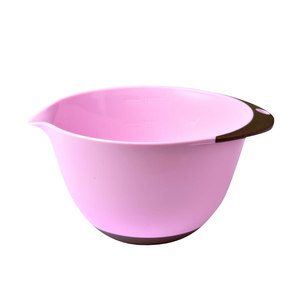 Pink Mixing Bowl Large Size Non Slip Handle Dishwasher Safe For Baking Pastry Tools - Product Image 1