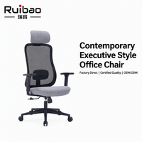 Chaise de bureau ergonomique de qualité certifiée en gros avec accoudoirs 3D réglables et soutien lombaire flexible pour le bureau à domicile