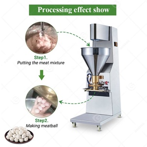 Mini remplisseur de boulettes de viande farcies <span class=keywords><strong>Croquette</strong></span> de viande au fromage Boule de boeuf Faire une production moyenne Machine de cuisson Batteur - Product Image 5