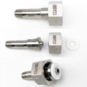 Adaptateur de <span class=keywords><strong>coupleur</strong></span> de connecteur de raccord de tuyau en acier inoxydable CGA-679 SUS316L pour mélanges de farine de cylindre en acier à <span class=keywords><strong>gaz</strong></span> - Product Image 2