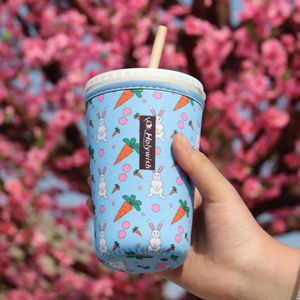 Wieder verwendbare Neopren-Isolator hülle für Eis kaffeetassen 3 Größen Kaffee hülsen für Eis getränke Kühler für kalte Getränke - Product Image 1