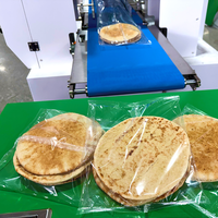 Machine d'emballage horizontale semi-automatique numérique pour légumes, aliments, coques de tarte, sacs et films plastiques
