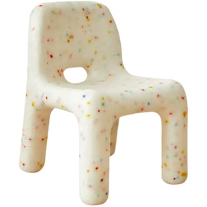HANYEE-Chaise Nordique Classique Moderne Portable pour Enfants, Style Nordique Minimaliste Pe Plastique Confettis Fer pour Salle à Manger Cuisine Parc Gym - Product Image 3