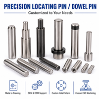 Goupille de positionnement et goupille de centrage en métal usiné CNC de précision sur mesure pour l'automatisation des machines industrielles et l'assemblage mécanique