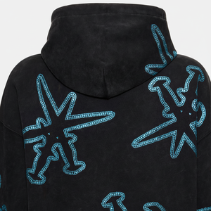 Nueva Sudadera con Capucha de Invierno para Hombre, Personalizada con Pedrería, Cierre de Cremallera, Sin Cordón, con Cuello Alto y Bolsillo con Cremallera - Product Image 1