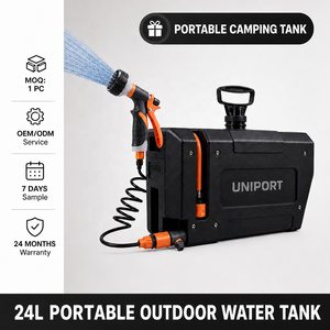Réservoir d'eau pressurisé robuste de 24 L en PE et ABS de qualité alimentaire pour le camping, le rangement et les voyages en camion - Product Image 3