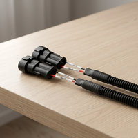 Kabel Harness Perakitan Konektor Kustom Pabrikan TE 2/3/4/6/8/10Pin