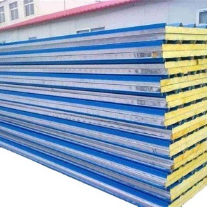 Panneau sandwich en laine de roche 2000 mm en acier galvanisé, résistant au feu, pour mur extérieur, matériau de construction industrielle - Product Image 5
