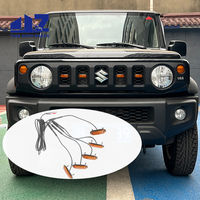 Grille de voiture de qualité supérieure avec éclairage RGB, lampe LED pour grille avant de voiture Jimny, accessoires pour Suzuki Jimny JB64 JB74 2019+