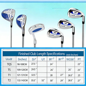 ชุดไม้กอ<span class=keywords><strong>ล</strong></span>์ฟระดับเริ่มต้นขนาดมาตรฐาน YUEKE สำหรับเด็ก หัวเหล็กความแม่นยำสูง แกนคาร์บอนไฟเบอร์ ทนทาน - Product Image 4