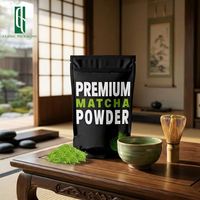Poudre de Matcha Bio Certifiée Premium Classique, Refermable, 100% Pure, pour Latte Glacé, Smoothies, Boissons Froides, Pâtisserie, Énergie Saine, Végétalien