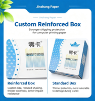Papier autocopiant continu 4 plis Jinkaisheng modèle 241, enduit recto-verso, 1000 feuilles, prix usine Chine