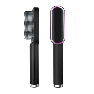 Manufacturer Supplier hair straightener comb hair straightener brush heating hair straightener