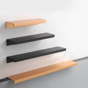 Puxador de armário longo de alumínio invisível para móveis, alça de cozinha com borda de dedo escondida para armários - Product Image 2