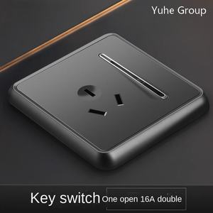 Interruptor de Pared Empotrado con Panel Táctil Doble Tipo Tecla de Piano, 10A, 1/2 Salida, para el Hogar - Product Image 2