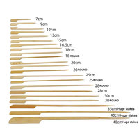 JIAHUI Mini brochettes à cocktail 9 cm, brochettes en bambou à trois pointes, bâtonnets de dégustation et garnitures pour boissons, qualité restaurant, certifiées FSC FDA LFGB, vente en gros