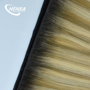 <span class=keywords><strong>Prix</strong></span> de gros d'usine, cheveux vierges à 100%, trame double tirée à la machine, extensions de cheveux humains, fournisseurs - Product Image 5