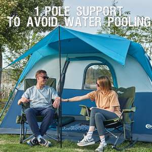 <span class=keywords><strong>Grande</strong></span> <span class=keywords><strong>tente</strong></span> de camping automatique pour famille, avec véranda, <span class=keywords><strong>hauteur</strong></span> élevée, bonne ventilation, tissu Oxford, résistante à l'eau, pour 3-4 personnes, <span class=keywords><strong>tente</strong></span> d'extérieur - Product Image 3