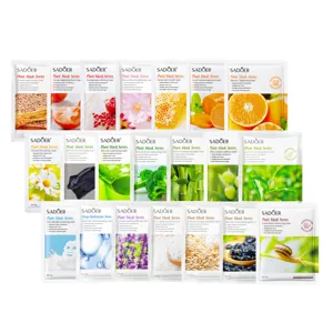 Mascarillas Faciales SADOER al por Mayor, OEM ODM, Serie <span class=keywords><strong>de</strong></span> Plantas para el Cuidado <span class=keywords><strong>de</strong></span> la Piel, <span class=keywords><strong>Mascarilla</strong></span> Facial con Ácido Hialurónico - Product Image 1