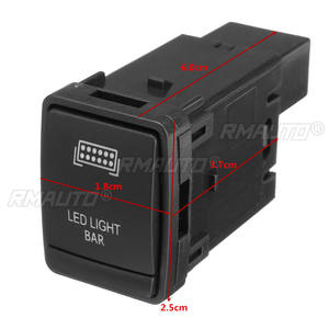 LED <b>Light</b> <b>Push</b> Switch Rocker Switch Button 12V 3A Fog Driving Spot Rear LED <b>Light</b> Bar for Nissan Navara NP300 Pathfinder X-Trail - Product Image 6
