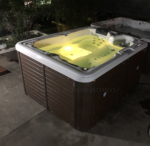 Hydrorelax Family Luxury LED Bañera al aire libre con calentador Temporizador Bañera <span class=keywords><strong>de</strong></span> hidromasaje <span class=keywords><strong>para</strong></span> <span class=keywords><strong>3</strong></span> <span class=keywords><strong>personas</strong></span> Hidropiscina <span class=keywords><strong>de</strong></span> alta calidad a precio económico - Product Image 4