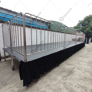 Kkmark การตั้งค่าน้ำหนักเบาปรับความสูงได้แบบพกพาสำหรับคอนเสิร์ตงานแต่งงานกลางแจ้งเวทีอลูมิเนียมแบบพกพา - Product Image 3