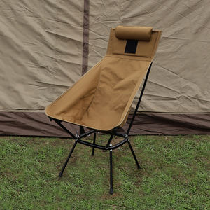 Silla de Camping Plegable, Portátil, Ligera y Cómoda, con Respaldo Alto, Diseño Innovador, con Almohada, Tela Oxford, para Uso <span class=keywords><strong>en</strong></span> Parques - Product Image 6