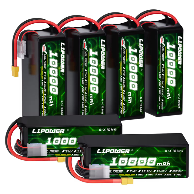 FPV UAV Drone Battery RC Lithium Batteries 8000mAh 10000mAh 12000mAh 25C 50C Lipo Drone Batteries