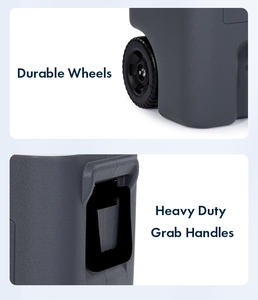 Glacière à roulettes de 25 L pour les aventures en plein air, le camping en voiture et les divertissements à domicile - Product Image 4