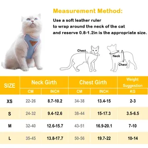 <span class=keywords><strong>Harnais</strong></span> Laisse Ensemble Réglable Chiot Gilet Évasion Preuve Chaton Sangle De Poitrine Chihuahua Carlin En Plein Air Marche Laisse - Product Image 2
