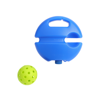 Raquette de pickleball d'entraînement individuelle en stock du fabricant, 40 trous, haute élasticité, balle en PE à trous, pour débutants, pratique, 28 cm x 15 cm x 18 cm