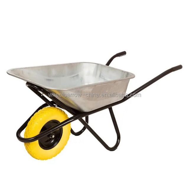 Heavy Duty Garden Construction Tools Industrial Steel Wheelbarrow WB6418 Total for Brouette Garden & Building Factory Ingco