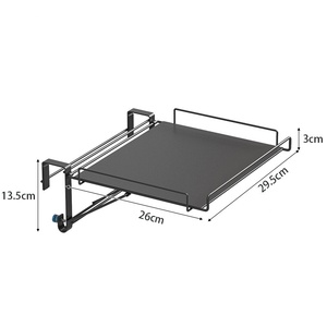 Mueble de Almacenamiento Plegable para <span class=keywords><strong>Encimera</strong></span>, Tablero de <span class=keywords><strong>Cocina</strong></span> Colgante, Estante de Almacenamiento, Mesa <span class=keywords><strong>Auxiliar</strong></span> - Product Image 2