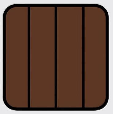 H014 marron foncé+noir