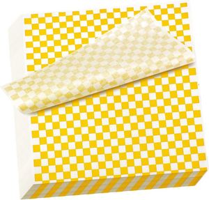Greaseproof Food Grade Checkered Print Wax Coated Burger <b>Wrapping</b> <b>Paper</b> Double-Sided 100% Virgin Wood Pulp Custom Sizes Cookware - Product Image 5