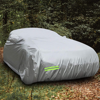 Housse de protection pour voiture en polyester épais, imperméable, avec protection UV à 90 %, pour la protection contre les inondations, la grêle et la neige