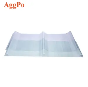Telha de iluminação diurna frp, isolamento de calor, telha plástica reforçada de fibra de vidro transparente