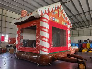 Castillo Inflable de Alta Calidad con Diseño de Hombres de Jengibre Navideños para Alquiler o Fiestas - Product Image 4