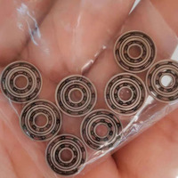 Roulement à double anneau sur mesure 6*15*4mm, modèle personnalisé, avec joint d'étanchéité pour utilisation. Roulements hybrides en céramique pour roues de pêche 696