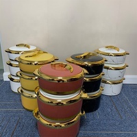 Ensemble Chauffe-Plats Isotherme Grande Capacité pour Restauration 3 Pièces 1.5L 2L 2.5L
