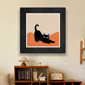 Nouvelle <span class=keywords><strong>peinture</strong></span> à l'huile numérique, art mural, décoration de salon, abstrait, minimaliste, <span class=keywords><strong>noir</strong></span> <span class=keywords><strong>et</strong></span> <span class=keywords><strong>blanc</strong></span>, cadre en alliage d'aluminium - Product Image 2