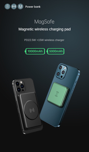 <span class=keywords><strong>Cargador</strong></span> inalámbrico de 15W 5000mAh banco de energía magnético 22,5 W PD3.0 Puerto USB C carga rápida para iPhone 12 Pro Max Mini portátil - Product Image 3