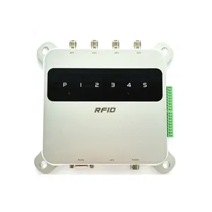 900Mhz4ポートR2000IcタイミングシステムrfidリーダーRj45フォークリフト用タグUhfRfidタグリーダー